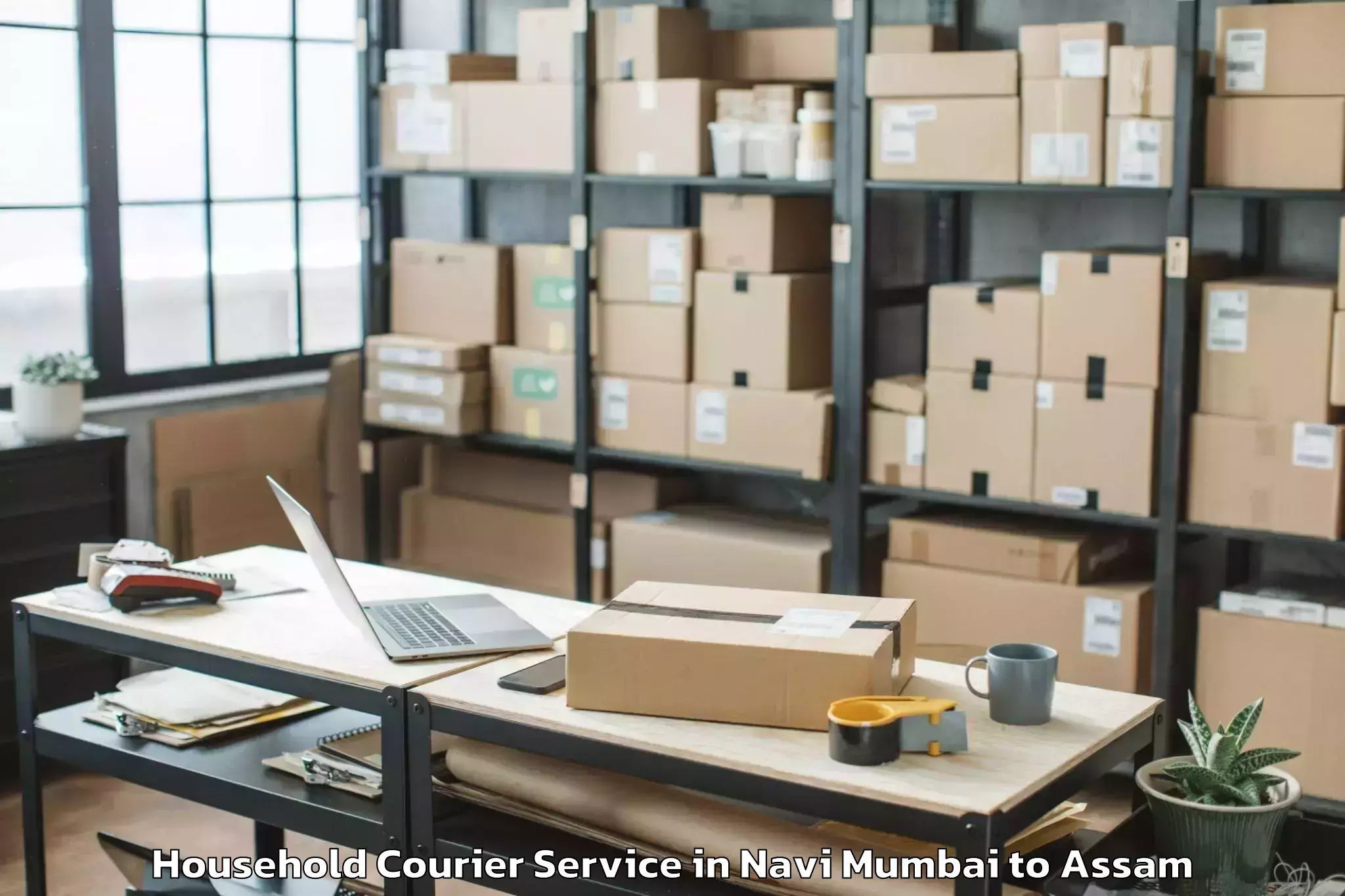 Navi Mumbai to Dum Duma Household Courier Booking